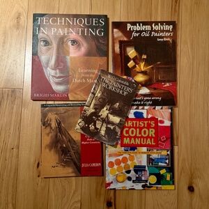5 Book Lot Fine Art Painting Technique Brigid Marlin Oil Painters Color Manual